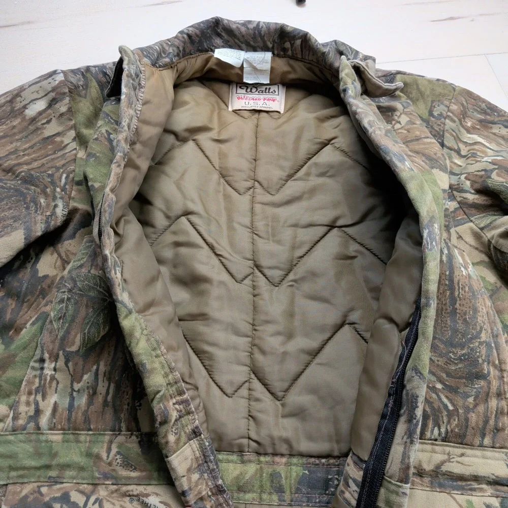 Vintage Walls Blizzard-Pruf Realtree Camo Insulated Coveralls Mens L Tall USA